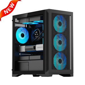 Caja de computadora SAMA PC de vidrio templado ATX CPU Gaming Gabinete de PC de escritorio Chasis de computadora con pantalla - Product Image 1