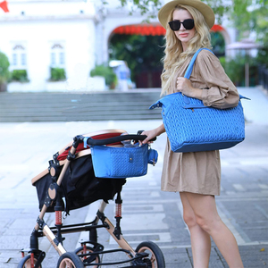 Organizador de cochecito de bebé universal personalizado, bolsa de almacenamiento de pañales de moda para mujer con carrito colgante para Cochecitos de bebé - Product Image 6