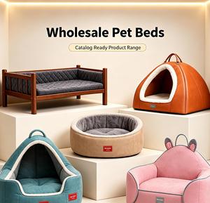 Waterproof Elevated Dog <b>Bed</b> with Wooden <b>Frame</b> <b>Raised</b> Cooling Pet Cot <b>for</b> Indoor Outdoor Patio Use - Product Image 1