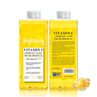 Huile de vitamine C pour le visage et le corps, huile de massage anti-noircissement pour le corps entier, pour éclaircir et illuminer - 1000 ml d'huile essentielle