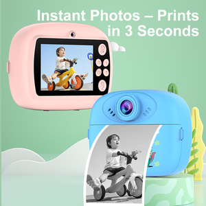 ดีไซน์<span class=keywords><strong>การ์ตูน</strong></span>คุณภาพสูง ป้องกันการตก กระแทก ชาร์จซ้ำได้ หน่วยความจำ 32GB กล้องถ่ายรูปเด็ก พิมพ์ภาพทันที ภาพคมชัดระดับ Full HD มุมกว้าง 160 องศา รองรับ MicroSD - Product Image 3