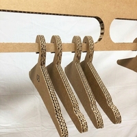 Armoire pour enfants en carton ondulé personnalisée, meubles écologiques avec étagères et tringle de suspension, en kit