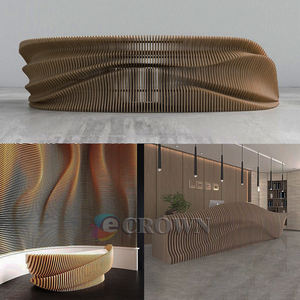 Kiosk With Curved Design Office Mall Style <strong>Phone</strong> Store Woodufacturer - Product Image 6