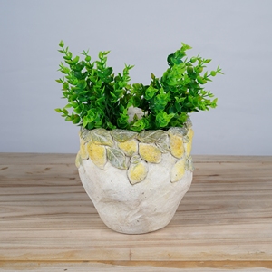 Macetas de Cemento Lianda Hechas a Mano, Grandes, Modernas, Estilo Americano Retro, Diseño de Flor de Limón, Ecológicas, para Interiores y Exteriores - Product Image 4