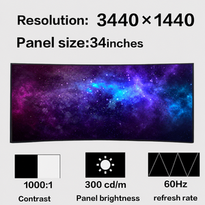 Pantalla LCD Brillante Original de 34 Pulgadas, 300Nits, WLED IPS LM340UW2-SSA1 para Monitor de PC - Product Image 2