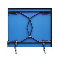 Table de tennis de table mobile d'intérieur avec pieds pliables
