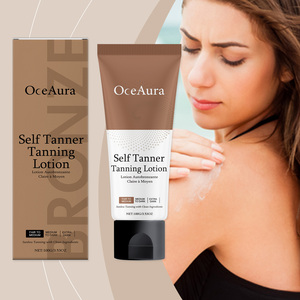 Crème bronzante hydratante OceAura sans soleil avec huile minérale pour un teint naturel éclatant, formule douce 100g - Product Image 2