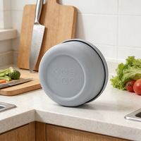 Boîte à lunch en silicone, compatible micro-ondes, hermétique, avec couvercle épaissi, portable, de qualité alimentaire, design moderne et minimaliste, individuelle