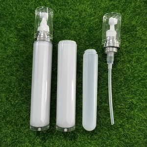 20ml di plastica bottiglia di crema per gli occhi con argento Spray interno sfera di rullo bianco per essenza olio Stick in bianco MOQ imballaggio 100pc - Product Image 5