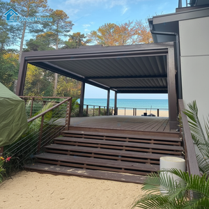 Pergola Motorizzata in Alluminio Sweet Home per Esterni con Porta Scorrevole in <span class=keywords><strong>Vetro</strong></span> e Illuminazione LED per Terrazza e Gazebo - Product Image 3