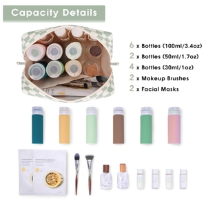 BSCI Factory Custom trucco da viaggio borsa cosmetica Organizer Make Up borse da toilette scomparti donne <span class=keywords><strong>ragazze</strong></span> - Product Image 3