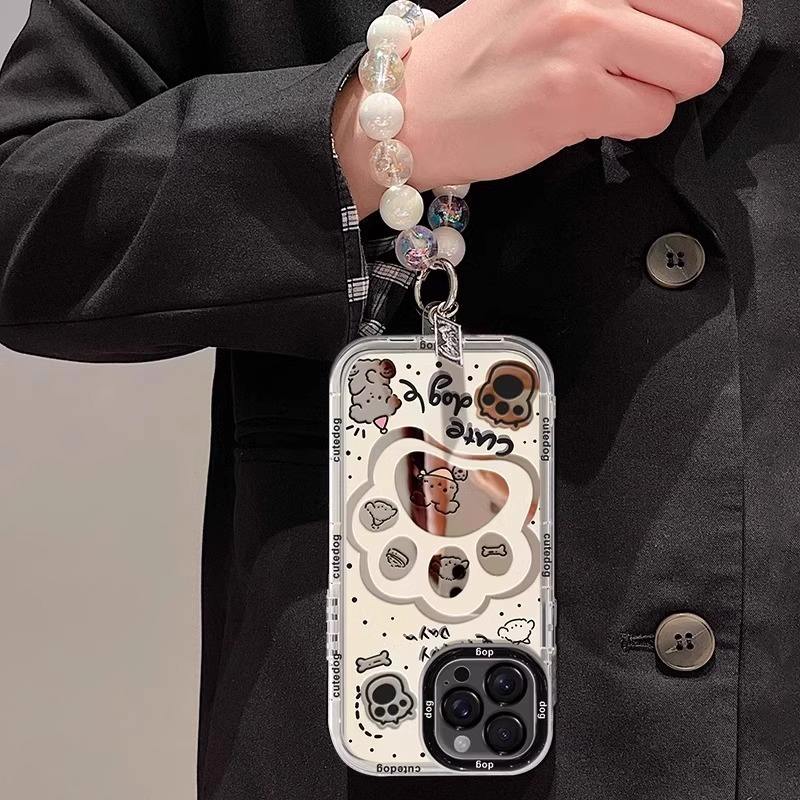 สีขาวพร้อมสายคล้อง