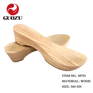 Zoccoli Classici in <span class=keywords><strong>Legno</strong></span> con Suola a Zeppa, Prodotto in Gomma Fatto a Mano ODM - Product Image 4