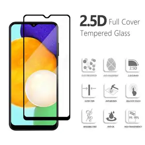 For Samsung Galaxy A03s Anti Shock 2.5D 0.33mm HD Clear Full Coverage 9H Hardness Tempered Glass Phone Screen Protector