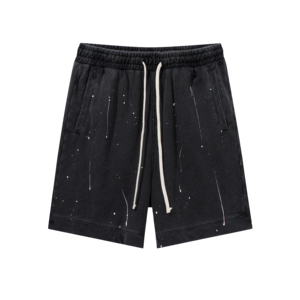 Fabricant de shorts délavés et portés de couleur unie pour hommes Distress Short High Street Pants Shorts pour hommes - Product Image 6