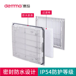 Rejilla de ventilación ABS para gabinete ZL801, ventilador de refrigeración, rejilla protectora de ventilador con lamas, filtro antipolvo de algodón - Product Image 4