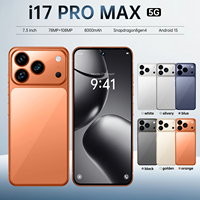Nouveau modèle 2025 – Smartphone original I17 Pro Max 5G avec écran 7,3 pouces, caméra arrière 108MP, 16 Go + 1 To, fluide et doté d'écrans à taux de rafraîchissement élevé