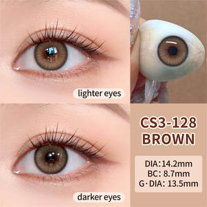 <span class=keywords><strong>Lentilles</strong></span> <span class=keywords><strong>de</strong></span> <span class=keywords><strong>contact</strong></span> Miiemo BROWN Olive Naturelles, Série Couleurs HD, Souples, Utilisation Semicohérente, pour Usage Quotidien, Rendez-vous, Mode et Fêtes - Product Image 2
