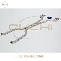 Système d'échappement sport en acier inoxydable avec soupape pour BMW 550i F10 N63, silencieux de haute qualité, pièces de performance automobile
