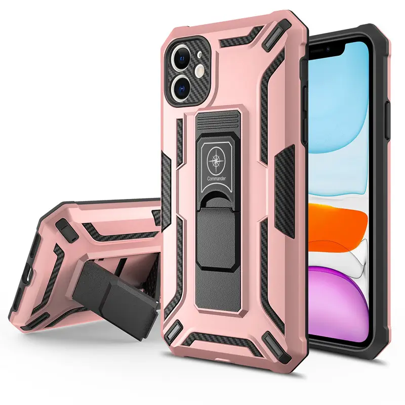 Phone cases For XIAOMI MI 11 13 12 11 LITE Pro TPU PC 2 in 1 invisible bracket magnetic armor mobile accessories back cover
