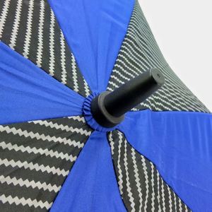Parapluie droit semi-automatique 190T Pongee coupe-vent pour usage professionnel, diamètre ouvert 132 cm, poignée EVA, baleines en fibre de verre, durable - Product Image 4