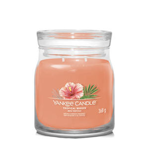 Yankee Candle - Candela in Vaso Medio con 2 Stoppini, Profumo Tropical Breeze Speziato - Product Image 1