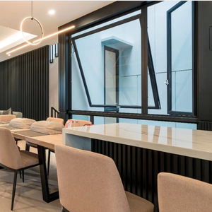 Ventana Moderna de Doble Vidrio Templado Aislante e Insonorizado <span class=keywords><strong>para</strong></span> Villa, Marco de Acero Inoxidable, Protección Contra Insectos <span class=keywords><strong>para</strong></span> Uso Exterior en Escaleras - Product Image 2