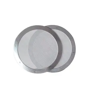 100 Micron 61.5MM 0.2mm dimensione del foro foto incisione chimica macchina per caffè freddo in acciaio inossidabile brew filter mesh disc