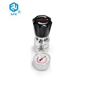 Фабрика AFKLOK Прямая продажа одноступенчатый регулятор давления SS316L газовый регулятор давления с выпускным манометром 1,6 мПа