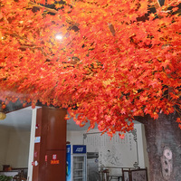 Grand arbre d'érable artificiel en fibre de verre, personnalisé, pour intérieur et extérieur, idéal pour la décoration de jardins, restaurants, centres commerciaux, parcs et cérémonies de remise des diplômes