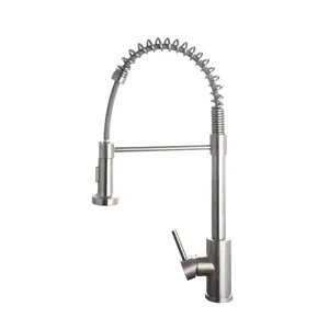 TIEMA Swan 360 Degree Rotating 304 Stainless Steel Pull Out Kitchen Sink Faucets