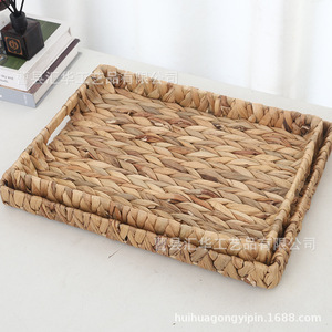 Gourd woven <b>tray</b> desktop storage <b>basket</b> with handle handmade miscellaneous items organizer <b>basket</b> multi-functional storage - Product Image 1