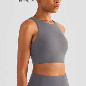 Sujetador deportivo con logotipo personalizado para gimnasio y Yoga, ropa de entrenamiento para mujer, espalda cruzada de alto impacto, acolchado, forro polar térmico - Product Image 5