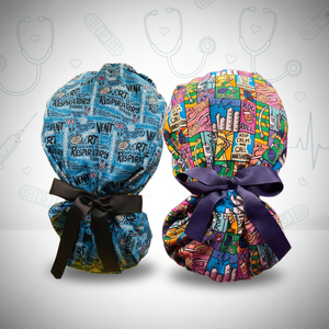 Cuffia Chirurgica in Cotone Stampato con Bottoni, Regolabile per <span class=keywords><strong>Capelli</strong></span> Lunghi, Accessorio Ospedaliero per Donne e Professioniste della Bellezza - Product Image 4