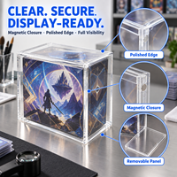 Boîte de rangement et de présentation en acrylique personnalisée pour cartes Elite Trainer, avec fermeture magnétique, protection et organisation – Portable pour la vente au détail