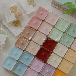 AIKUN Wholesale Multi Color <b>Tea</b> <b>Light</b> Candle Set Cups Natural Soy Wax Tealight Candles for Home Decoration - Product Image 4