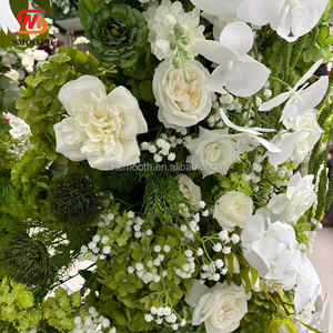 Arche florale artificielle verte lisse pour événements de mariage et fêtes, best-seller - Product Image 3
