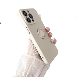 Silicone TPU Téléphone Cas Caméra Protecteur Galvanoplastie Ins Liquide Anneau Titulaire pour iPhone 16 Pro Max Plus Mobile Téléphone Cas - Product Image 2