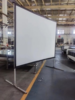 Écran de projection portable pliable rapide SHENGMU 84 pouces 3C Nano Coating Anti-Speckle ALR 16:9, compatible 4K pour cinéma en extérieur, garantie 1 an
