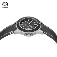 Montre Migaga Nh35 à mouvement automatique pour homme, étanche à 300 m, bracelet en caoutchouc FKM, montre de plongée mécanique de luxe