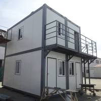 Maison conteneur en acier préfabriquée extensible, hautement recommandée, avec panneaux sandwich en bois, design moderne, installation rapide, option chambre.