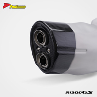 Système d'échappement de moto en fibre de carbone 3D Forsound Factory à prix de gros pour R1300GS, silencieux Akrapovic pour R1200 R1250GS