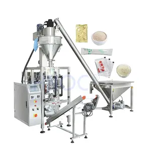 Automatic Compact 4 Head 1kg Powder Fill Rotary Multi Lane Combination Scale Opp Film Bag Pack Machine