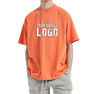 Camiseta de Hombre Estilo Hip Hop Urbano, Diseño de Copo de Nieve, Talla Grande, Venta al por Mayor, OEM, Hombros Caídos, Estilo Vintage, Batik Lavado, Holgada - Product Image 1