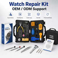 Juego de Herramientas para Reparación de Relojes OEM ODM, 102 Piezas, Combinación Personalizada de Herramientas de Acero Inoxidable para Mantenimiento Básico de Relojes