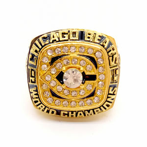 Bague pour homme en alliage plaqué or rose, championnat des Cubs de Chicago 1985, cadeau d'anniversaire, style traditionnel, collection de souvenirs - Product Image 1