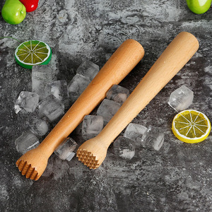 Trituradora de hielo de madera, herramienta de accesorios para <span class=keywords><strong>Bar</strong></span>, elegante <span class=keywords><strong>Mojito</strong></span> Muddler para cóctel, <span class=keywords><strong>Bar</strong></span> de cerdas, perfecto para triturar fruta - Product Image 5