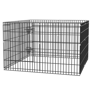 Metal tel ekstra büyük kapalı köpek oyun parkı 8 Panel siyah Metal çit köpek Run katlanabilir <span class=keywords><strong>Pet</strong></span> yavru oyun parkı genişletilebilir - Product Image 5