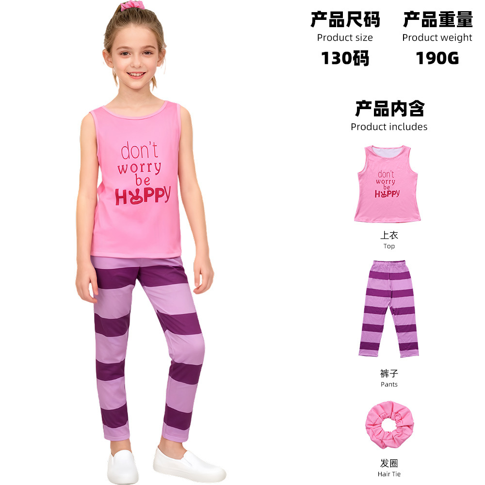 Judy's pink and purple vest set (top, pants, hair tie)