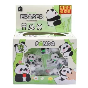 Panda חרוץ קריקטורה חמוד 3D מחק סטודנט משרד נייר מכתבים